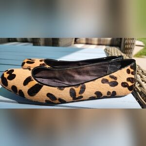 KATE SPADE NEW YORK ballet flat shoes in animal print in size 7.5